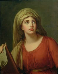 Portræt af Emma Hart (ca. 1765-1815), senere Lady Hamilton, som sibylle, ca. 1792