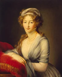 Portræt af kejserinde Elizabeth Alexeievna, prinsesse Louise af Baden 1779-1826, 1798