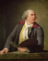 Portræt af Hubert Robert (1733-1808) 1788 (olie på panel)