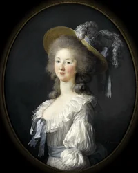 Portræt af Marie Louise af Savoyen 1749-1792, prinsesse af Lamballe