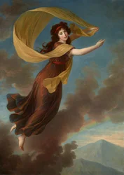 Portræt af prinsesse Karoline von Liechtenstein, født grevinde von Manderscheid-Blankenheim 1768-1833