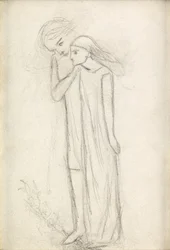 Den smukke dame uden nåde, ca. 1855