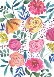 Rose Medley, 2018 (akvarel)