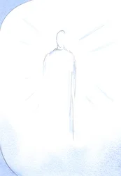 Da jeg priste Gud, på festen for den ubesmittede undfangelse, så jeg den opstandne Kristus strålende og glædelig, den ubesmittede moders søn, 2002 (w/c på papir)