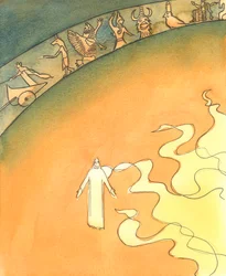 Kristus er i sandhed Gud og menneske, 2003 (w/c på papir)