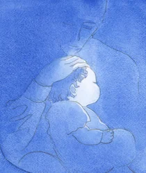 Gud Faderen elsker os som sine børn med en øm og usvigelig kærlighed, 2002 (w/c på papir)