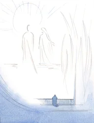 Jeg lærte om Marias godhed og elskværdighed; Jeg så, hvorfor hun hjælper de svage og trængende., 2000 (w/c på papir)