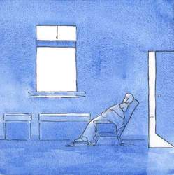 Hvis jeg ser ud til at være ubrugelig, elsker Kristus mig i min svaghed. Alt han ønsker er mit villige hjerte, 2000 (w/c på papir)