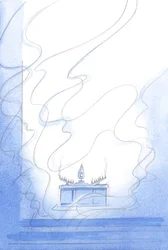 I vores helligdom, i Kristus, især ved udlægningen af det hellige sakramente, har vi Guddommens fylde og herlighed foran os, og nåder udgydes over os, 2002 (w/c på papir)