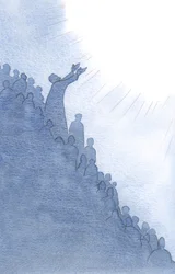 Det er gennem Jesus, som går i forbøn for os ved den hellige messe, at vores bøn stiger til Faderen, i Ånden, 2000 (w/c på papir)