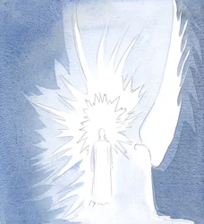 Jesus er ikke ked af vores dagdrømme eller distraktioner, 2000 (w/c på papir)