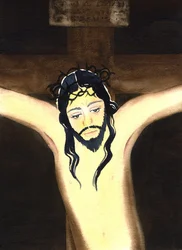 The Crucifixion, 2001 (w/c på papir)