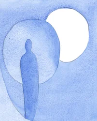 Det mindste skrot af stolthed eller selvretfærdighed forhindrer Guds lys i at strømme ind i sjælen, lige så sikkert som når solen formørkes af månen, 2001 (w/c på papir)
