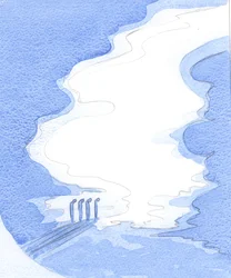 Den Helligste Ånd trækker nogle gange sine gaver tilbage og giver dem til andre, hvis vi afviser dem, 2001 (w/c på papir)