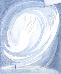 Den lovprisning, der tildeles Faderen gennem Kristus, i den hellige messe, er lige så herlig som den lovsang, der tilbydes evigt i himlen, 2001 (w/c på papir)