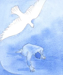 Den samme Ånd, som trøstede Kristus i Getsemane, kan trøste os, 2002 (w/c på papir)