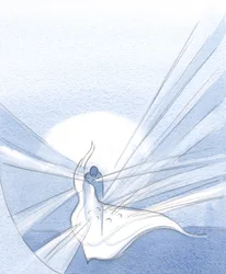 Hvor synden er blevet tilgivet, skinner nu en nådens diamant frem, smukkere, end hvis vi ikke havde syndet og omvendt os., 2001 (w/c på papir)
