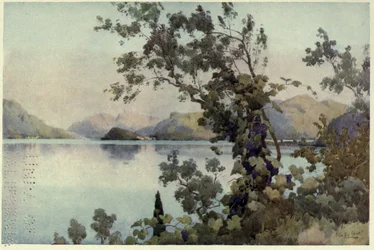 Aften, Lago di Como, Illustration fra 