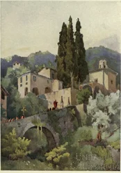 La Madonna della Pace, Comosøen, Illustration fra 