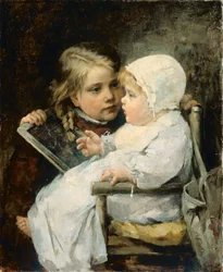 Den unge kunstner, 1885