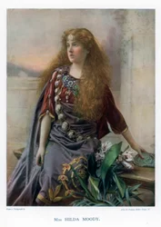 Hilda Moody, britisk skuespillerinde, 1901.