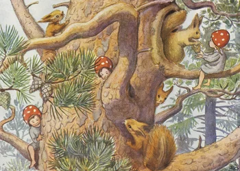 Elsa Beskow: Nissernes børn, 1937: Træet