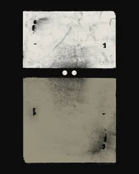 Abstrakt kunst i tonale nuancer med et slidt look