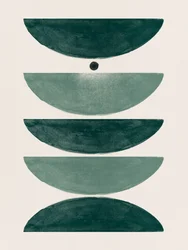 Grøn geometrisk balance