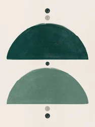 Grøn geometrisk balance