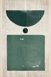 Grøn geometrisk balance