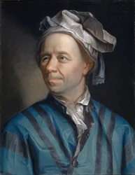 Portræt af matematikeren Leonhard Euler 1707-1783, 1753.