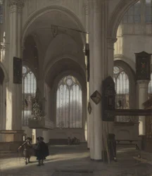 Interiør af en kirke, ca. 1680 (olie på lærred)