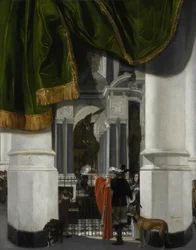 Interiør af Nieuwe Kerk i Delft med Vilhelm den Tavses gravmæle
