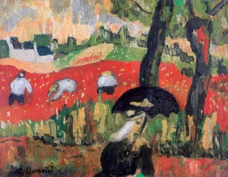 Det røde felt, Pont Aven, c1887