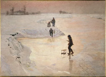 Skøjteløberne (maleri på lærred)