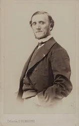 Portræt af pianisten og komponisten Jean-Henri Ravina 1818-1906.
