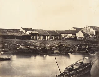 Udsigt over den kinesiske by Cholen-ark nr. 4, 1866.