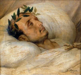 Napoleon på sit dødsleje, maj 1821.