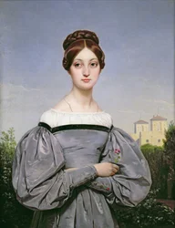 Portræt af Louise Vernet (1814-45), kunstnerens datter