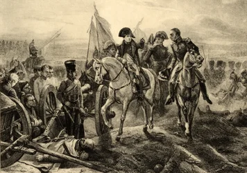 Slaget ved Friedland, 14. juni 1807 (litho)