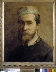 Portræt af maleren Emile Loubon (1809-1863) af Gustave Ricard (1823-1873). Olie på lærred
