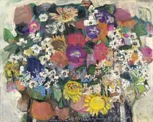 springsong, 2024 (olie og koldvoks på lærred)