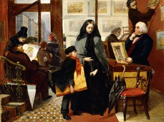 En skitse til "Navnløs og Venneløs", ca. 1857