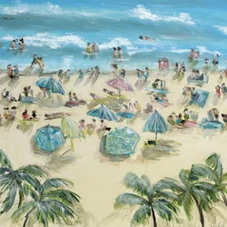 Tropisk strandmotiv