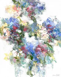Livligt blomsterabstrakt