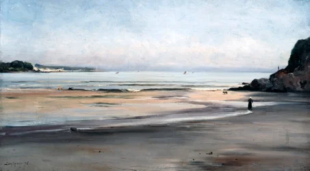 Stigende tidevand lørdag morgen, 1876.