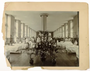 En afdeling på St. Thomas Hospital, 1908