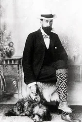 Adrian Hope med Robbie, ca. 1880-1900