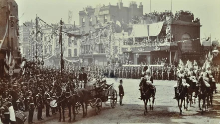 Blackwall Tunnel: slægtskab som prinsen af Wales, senere kong Edward VII, og prinsesse Alexandria overværer den ceremonielle åbning af tunnelen, 1897