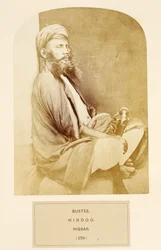 Bustee, Hindu, Hissar, fra The People of India, af J. Forbes Watson, udgivet 1868 (albummet tryk)